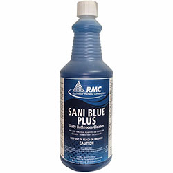 Rochester Midland Sani Blue Plus Bathroom Cleaner, Ready-To-Use, 32 fl oz (1 quart)