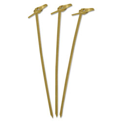 Royal   Knotted Bamboo Pick, Olive Green, 4 in, 1000/Carton