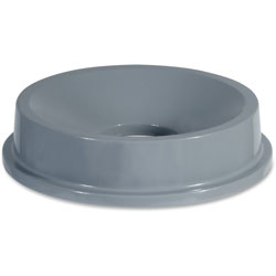 Rubbermaid 32-Gal Container Funnel Top Lid, Plastic, 4/Carton, Gray