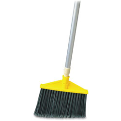 Rubbermaid Angle Broom, Poly Bristles, 56 in x 1.5 in x 9.25 in, 6/CT, Gray