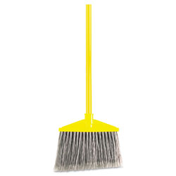 Rubbermaid 7920014588208, Angled Large Broom, 46.78 in Handle, Gray/Yellow