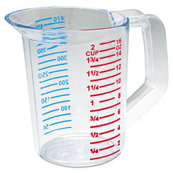 Rubbermaid Bouncer Measuring Cup, 16 oz, Clear