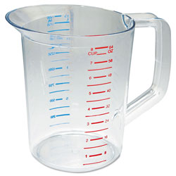 Rubbermaid Bouncer Measuring Cup, 2 qt, Clear