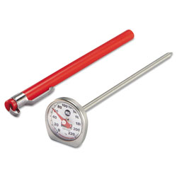 Rubbermaid Dishwasher-Safe Industrial-Grade Analog Pocket Thermometer, 0°F to 220°F (PELTHP220DS)