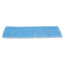 Rubbermaid Economy Wet Mopping Pad, Microfiber, 18 in, Blue, 12/Carton