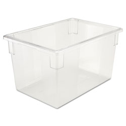 Rubbermaid Food/Tote Boxes, 21.5 gal, 26 x 18 x 15, Clear, Plastic (3301CL)
