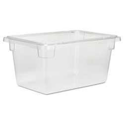 Rubbermaid Food/Tote Boxes, 5 gal, 12 x 18 x 9, Clear, Plastic (3304CL)