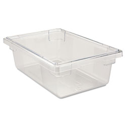Rubbermaid Food/Tote Boxes, 3.5 gal, 18 x 12 x 6, Clear, Plastic (3309CL)