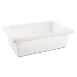 Rubbermaid Food/Tote Boxes, 3.5 gal, 18 x 12 x 6, White, Plastic