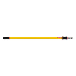 Rubbermaid HYGEN 48-96 in Quick-Connect Extension Pole, Aluminum, Yellow
