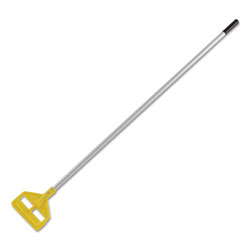 Rubbermaid Invader Aluminum Side-Gate Wet-Mop Handle, 60", Gray/Yellow (H126RUB)