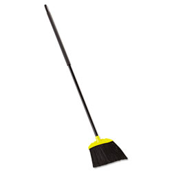 Rubbermaid Jumbo Smooth Sweep Angled Broom, 46 in Handle, Black/Yellow