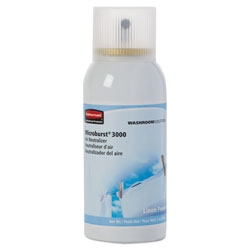 Rubbermaid Microburst 3000 Refill, Linen Fresh, 2 oz Aerosol Spray, 12/Carton