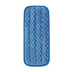 Rubbermaid Microfiber Wall/Stair Wet Mopping Pad, 13.75 x 5.5 x 0.5, Blue