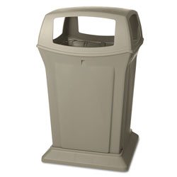 Rubbermaid Ranger Fire-Safe Container, 45 gal, Structural Foam, Beige