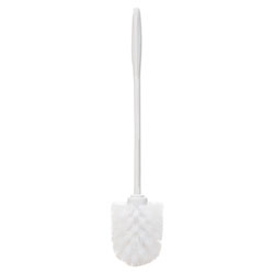 Rubbermaid Commercial-GradeToilet Bowl Brush, 10 in Handle, White, 24/Carton