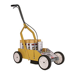 Rust-Oleum Professional Striping Machine, Accommodates Up to 13 Standard Inverted Striping Paint Spray Cans, Yellow
