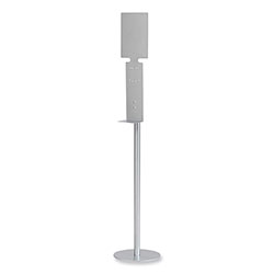 Safco Hand Sanitizer Stand, 61.25 x 12 x 12, Silver