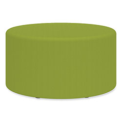 Safco Learn 30 in Cylinder Vinyl Ottoman, 30w x 30d x 18h, Green