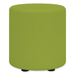 Safco Learn Cylinder Vinyl Ottoman, 15 in dia x 18 inh, Green