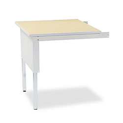 Safco Mailflow-To-Go Mailroom System Table, 30w x 30d x 29-36h, Pebble Gray