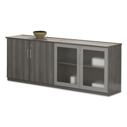 Safco Medina Series Low Wall Cabinet Doors Only, 72w x 20d x 29 1/2h, Gray Steel, Box2