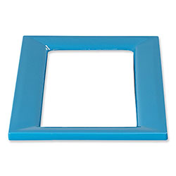 Safco Mixx Recycling Center Lid, 9.87w x 19.87d x 0.62h, Blue