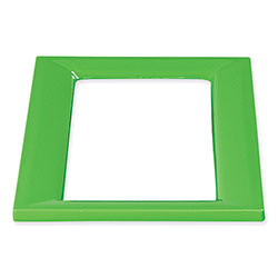 Safco Mixx Recycling Center Lid, 9.87w x 19.87d x 0.82h, Green