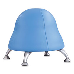 Safco Runtz Ball Chair, Backless, Supports Up to 250 lb, Baby Blue Vinyl Seat, Silver Base