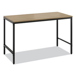 Safco Simple Work Desk, 45.5 in x 23.5 in x 29.5 in, Walnut