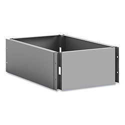 Safco Single Continuous Metal Locker Base Addition, 11.7w x 16d x 5.75h, Gray