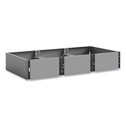 Safco Triple Continuous Metal Locker Base Addition, 35w x 16d x 5.75h, Gray