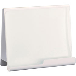 Safco Wave Whiteboard Holder - 14.8 in, x 17 in x 7 in Depth - Desktop - Powder Coated - White