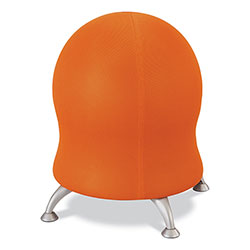 Safco Zenergy Ball Chair, Backless, Supports Up to 250 lb, Orange Fabric