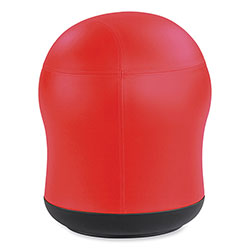 Safco Zenergy Swivel Ball Chair, Backless, Supports Up to 250 lb, Red Vinyl