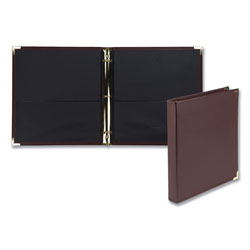 Samsill Classic Collection Ring Binder, 3 Rings, 1 in Capacity, 11 x 8.5, Burgundy