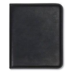 Samsill Professional Padfolio, Storage Pockets/Card Slots, Writing Pad, Black
