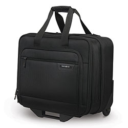 Samsonite Rolling Business Case, Fits Devices Up to 15.6 in, Polyester, 16.54 x 8 x 9.06, Black