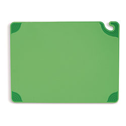 San Jamar Saf-T-Grip Cutting Board, 24 x 18 x 0.5, Green