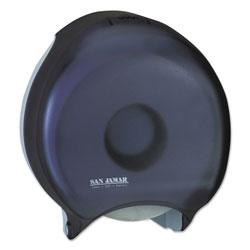 San Jamar Single 12" JBT Bath Tissue Dispenser, 1 Roll, 12 9/10x5 5/8x14 7/8, Black Pearl (SANR6000TBK)