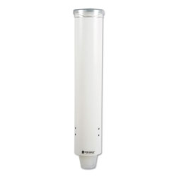 San Jamar Small Pull-Type Water Cup Dispenser, White (C4160WH)