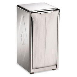 San Jamar Tabletop Napkin Dispenser, Tall Fold, 3 3/4 x 4 x 7 1/2, Capacity: 150, Chrome (SANH900X)
