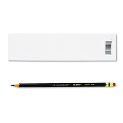 Prismacolor Col-Erase Pencil with Eraser, 0.7 mm, 2B (#1), Green Lead, Green Barrel, Dozen (SAN20046)