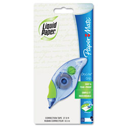Papermate® DryLine Grip Correction Tape, Non-Refillable, 1/5 in x 335 in