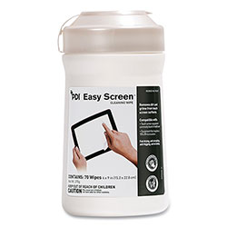 Sani Professional PDI Easy Screen Cleaning Wipes, 9 x 6, White, 70/Pack
