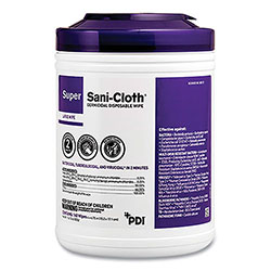 Sani Professional Super Sani-Cloth Germicidal Disposable Wipes, Extra-Large, 1-Ply, 7.5 in x 15 in, Unscented, White, 75/Pack