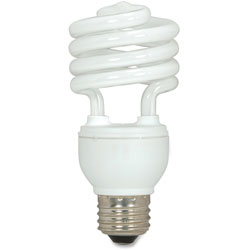 Satco CFL Spiral Bulb, 18 Watts, 3/Pack