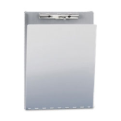 Saunders Aluminum Clipboard w/Writing Plate, 1/2 in Clip Cap, 8 1/2 x 12 Sheets, Silver