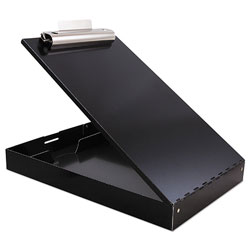 Saunders Redi-Rite Aluminum Storage Clipboard, 1 in Clip Capacity, 8 1/2 x 11 Sheets, Black