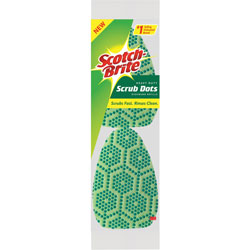 Scotch Brite® Refill for Scotch-Brite Dots Dishwand, Heavy-duty, Green